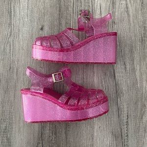 pink jelly platforms